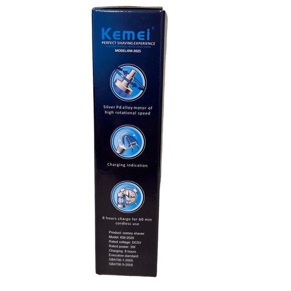 Rechargeable Dual Cutter Electric Foil Shaver Travel Size Wet M - Picture 5 of 5